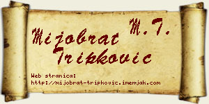 Mijobrat Tripković vizit kartica